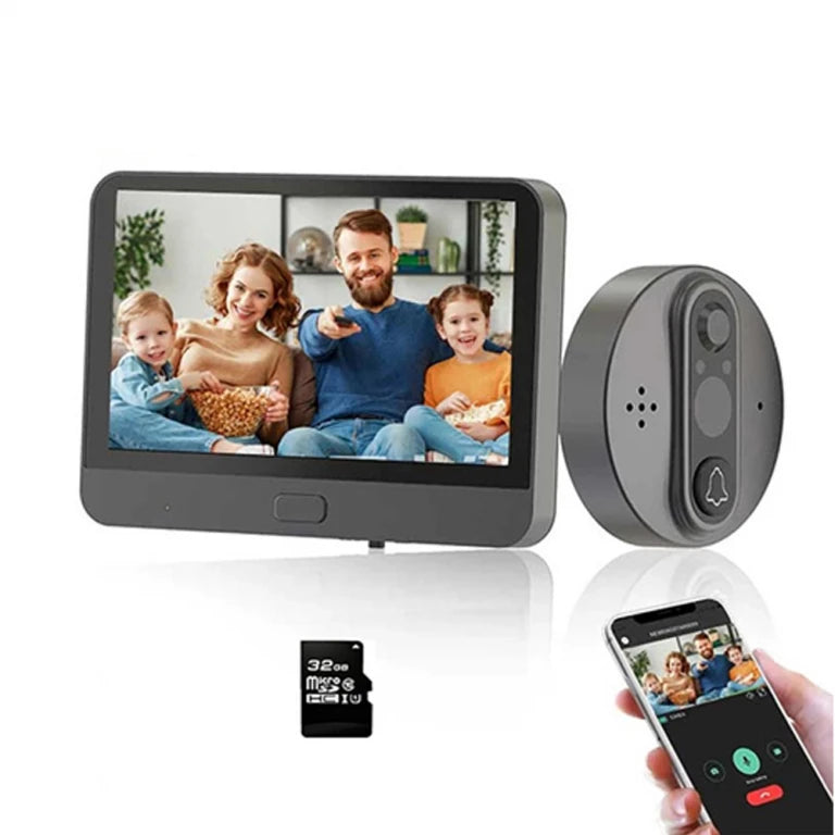 VIZOR+SONERIE VIDEO CU DISPLAY 4.3INCH SMART