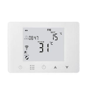 Termostat alb smart+RF pentru centrale termice gaz controlat prin RF si Internet compatibil Alexa si Google Home